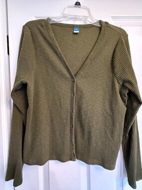 Old Navy Olive Cardigan Size XL